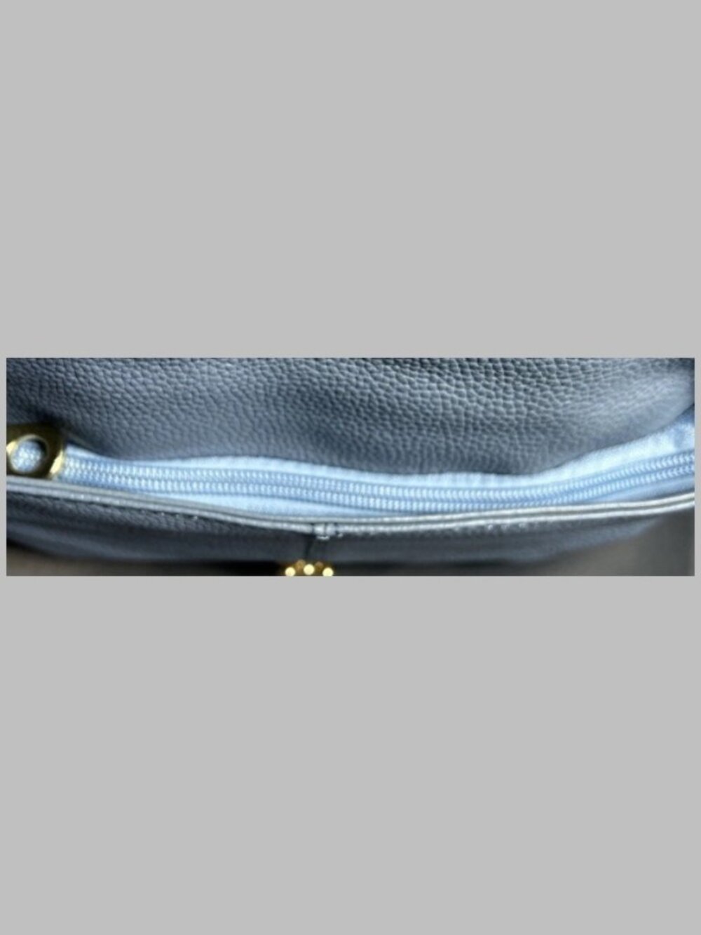 Light Blue Faux Leather Crossbody Shoulder Bag Gold Lock Flap Purse Unbranded - Picture 6 of 14